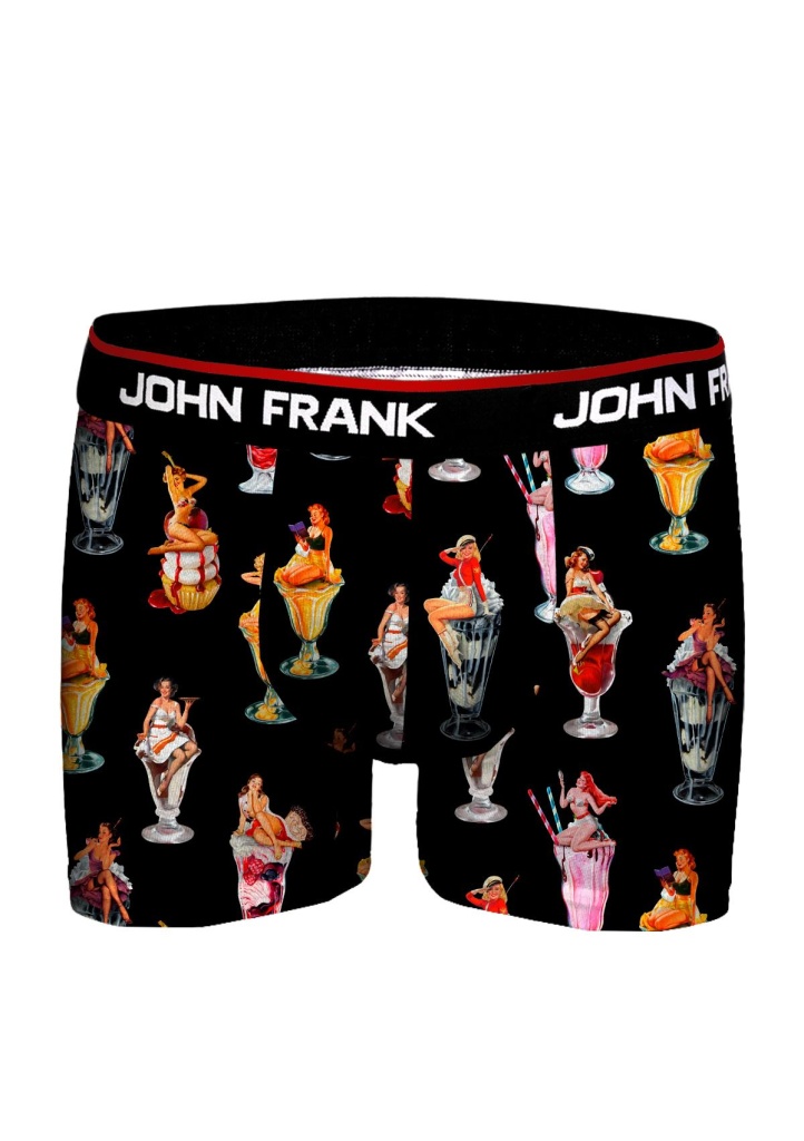 Pánské boxerky John Frank JFBD356 M Černá