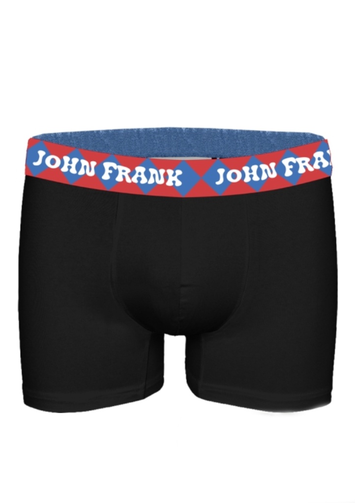 Pánské boxerky John Frank JFBMODHYPE41 XL Černá