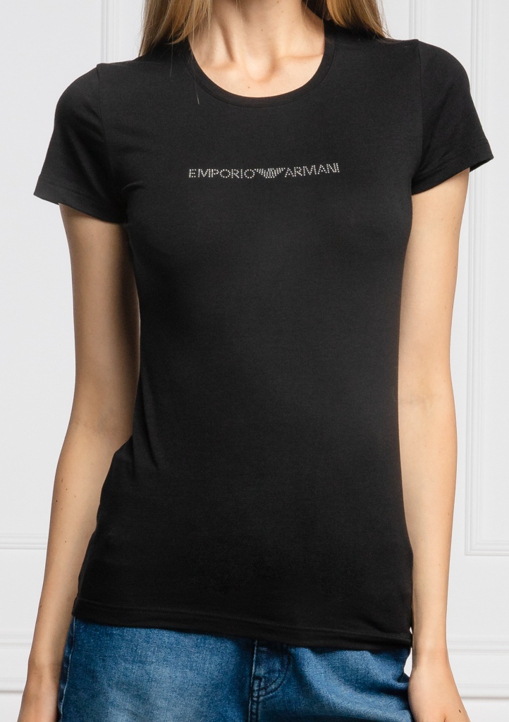 Dámské tričko Emporio Armani 163139 CC318 S Černá