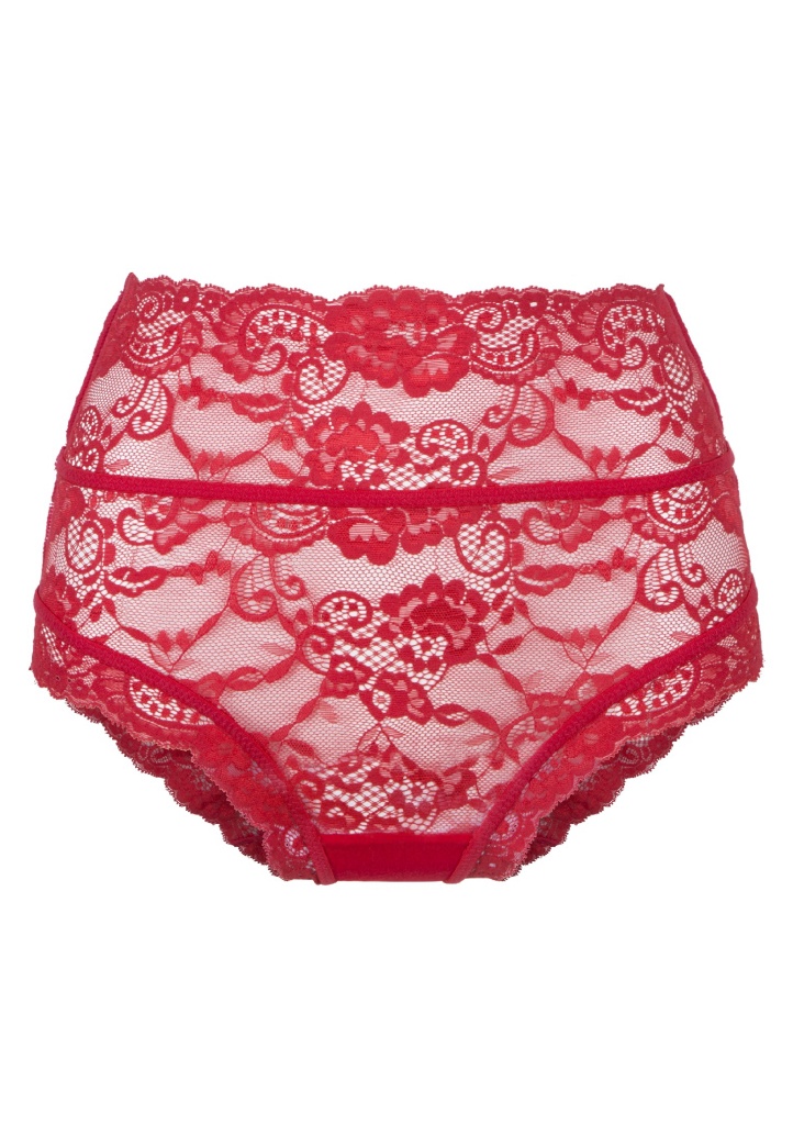 Dámské kalhotky LingaDore 1400B-2 High brief L Červená