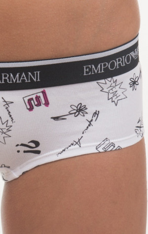 Nohavice Emporio Armani 163225 6A215 biela