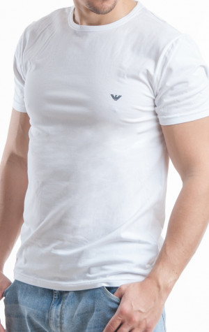 Pánské tričko Emporio Armani 111267 CC717 bílá