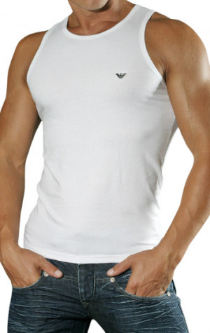 Pánské tričko Emporio Armani 110675 CC518 bílá
