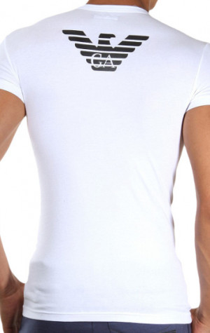 Pánské tričko Emporio Armani 111275 CC725 bílá