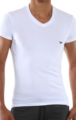 Pánské tričko Emporio Armani 110810 CC729 bílá