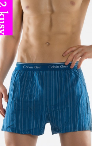 Pánske trenírky Calvin Klein U1725A modrý pásik a kocka