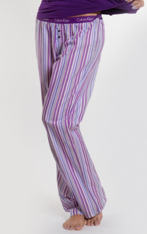 Calvin Klein dámske pyžamové nohavice S5204E fialová