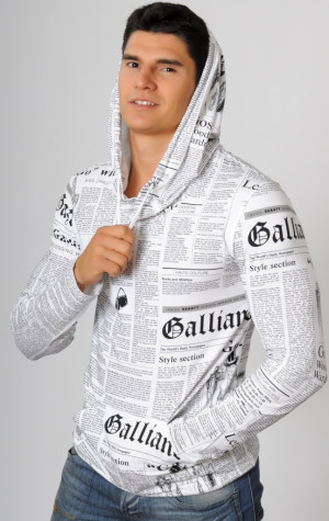 Pánské tričko s kapucí John Galliano 1500T51