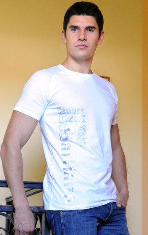 Pánské tričko John Galliano H115T44 bílá
