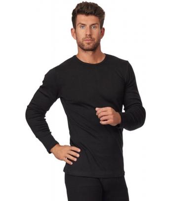Pánské triko Bamboo GINA 58004 M/L Černá