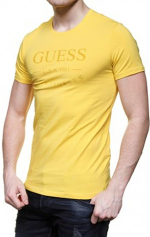 Pánske tričko Guess U54M10 žltá