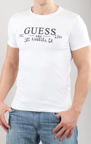 Pánské tričko Guess UCPM29 bílá