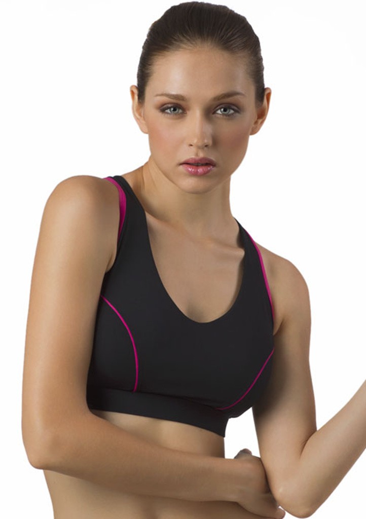 Sportovní podprsenka Maríemeili Crop Top S Černá