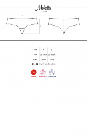 NOHAVIČKY MOKETTA SHORTIES - OBSESSIVE
