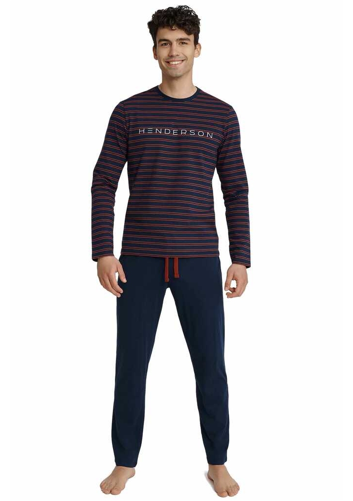 Pánské pyžamo Henderson 40959 XL Tm. modrá