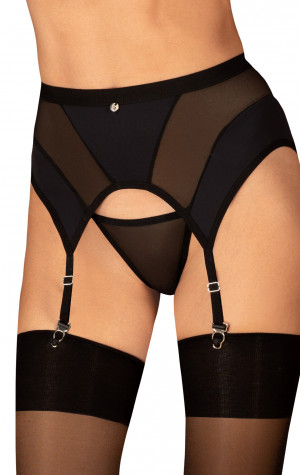 Elegantní podvazkový pás Chic Amoria garter belt - Obsessive