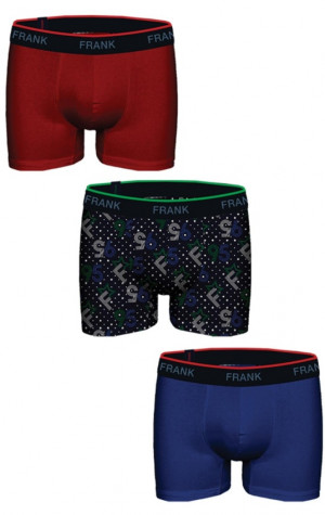 Pánské boxerky John Frank JF3BRS01 3PACK