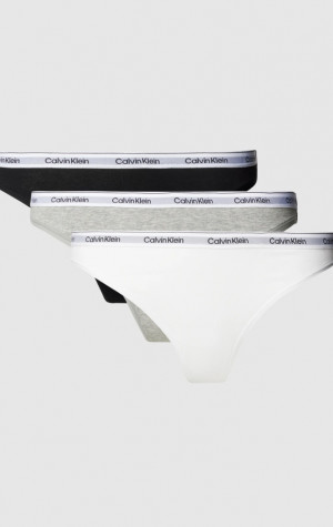 Dámská tanga Calvin Klein QD5209E MPI 3PACK