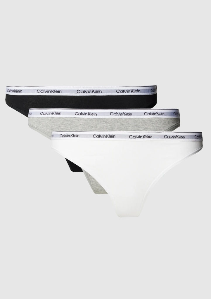 Dámská tanga Calvin Klein QD5209E MPI 3PACK M Dle obrázku