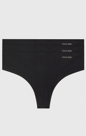 Dámské bezešvé tanga Calvin Klein QD3558E UB1 3PACK