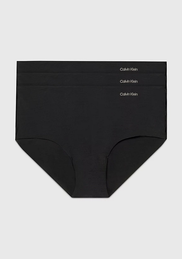 Dámské bezešvé kalhotky Calvin Klein QD3559E UB1 3PACK M Černá