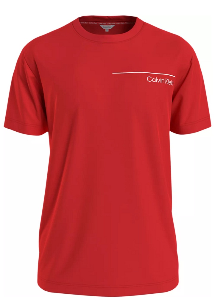 Pánské tričko Calvin Klein KM0KM00964 XM9 S Červená