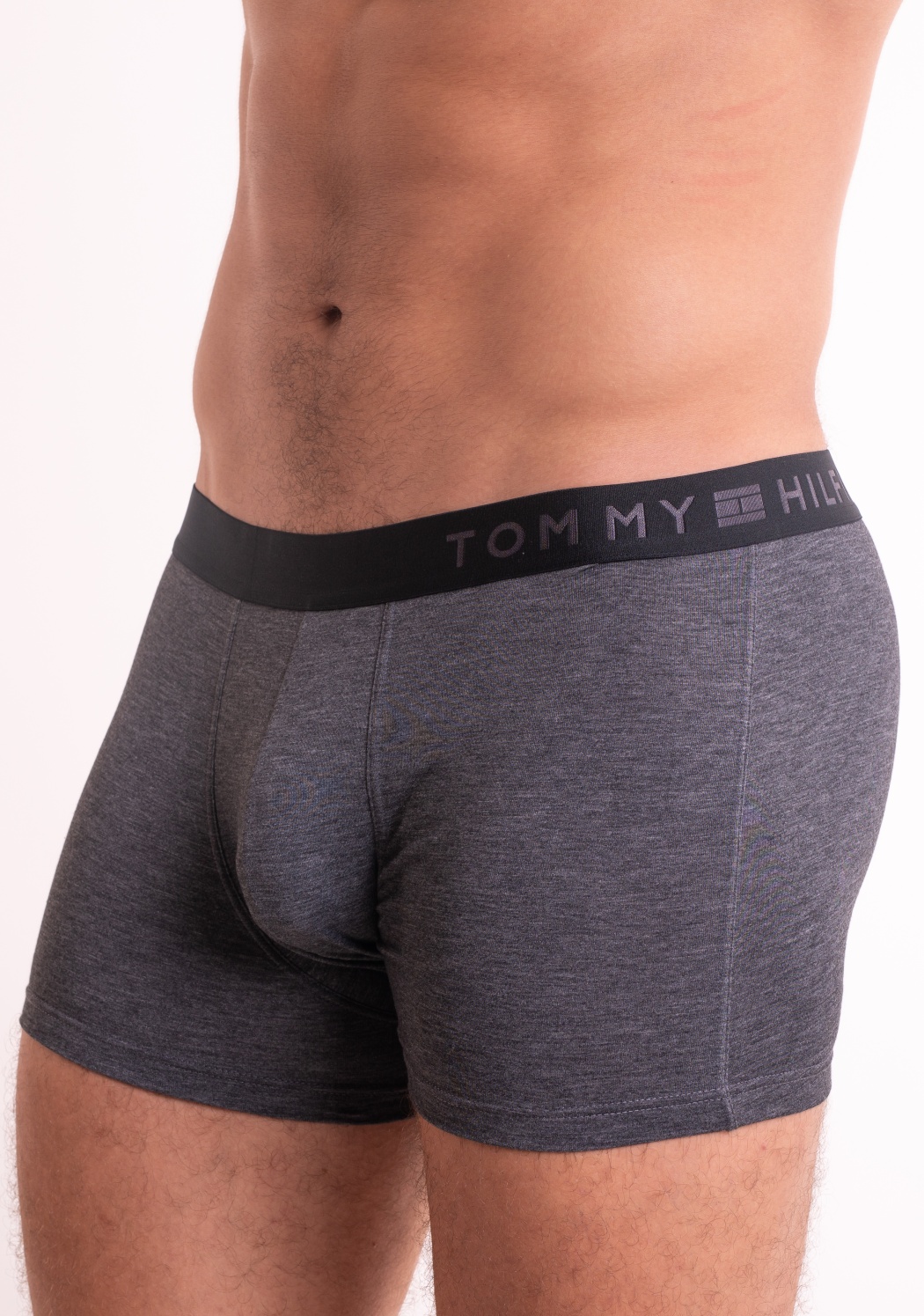 Levně Pánské boxerky Tommy Hilfiger UM0UM00888 XL Tm. šedá