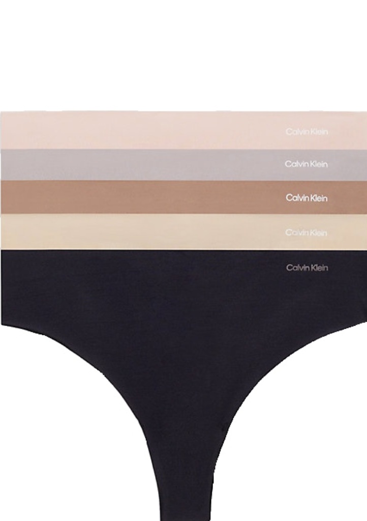 Dámské tanga Calvin Klein QD3556E NP1 5Pack S Dle obrázku