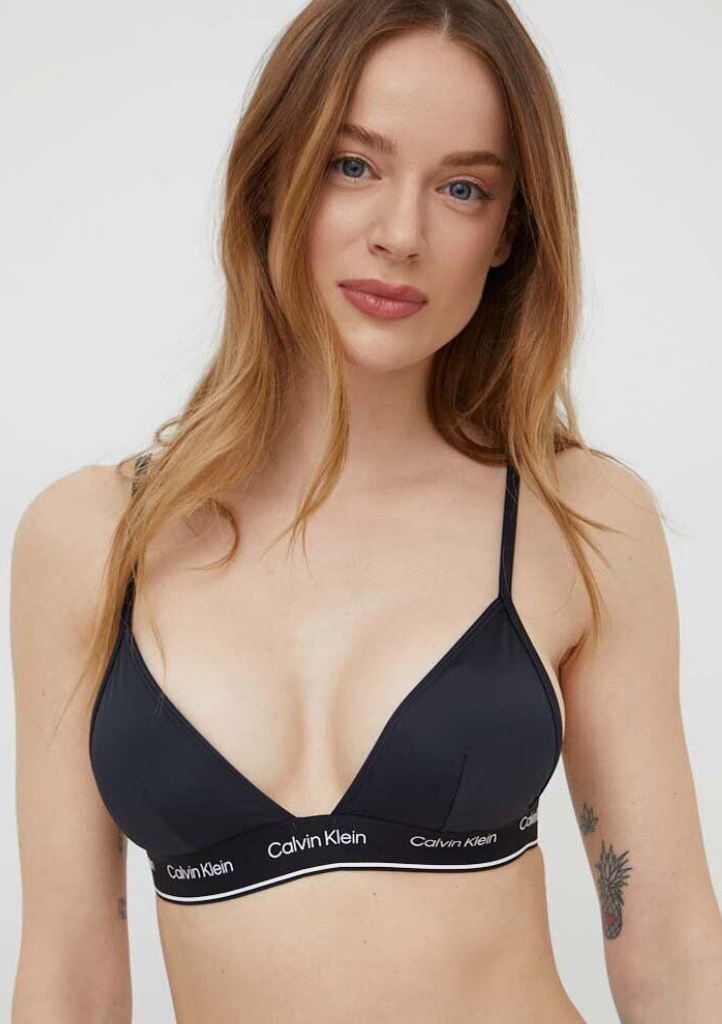 Dámské plavky Calvin Klein KW0KW02424 horní díl XL Černá