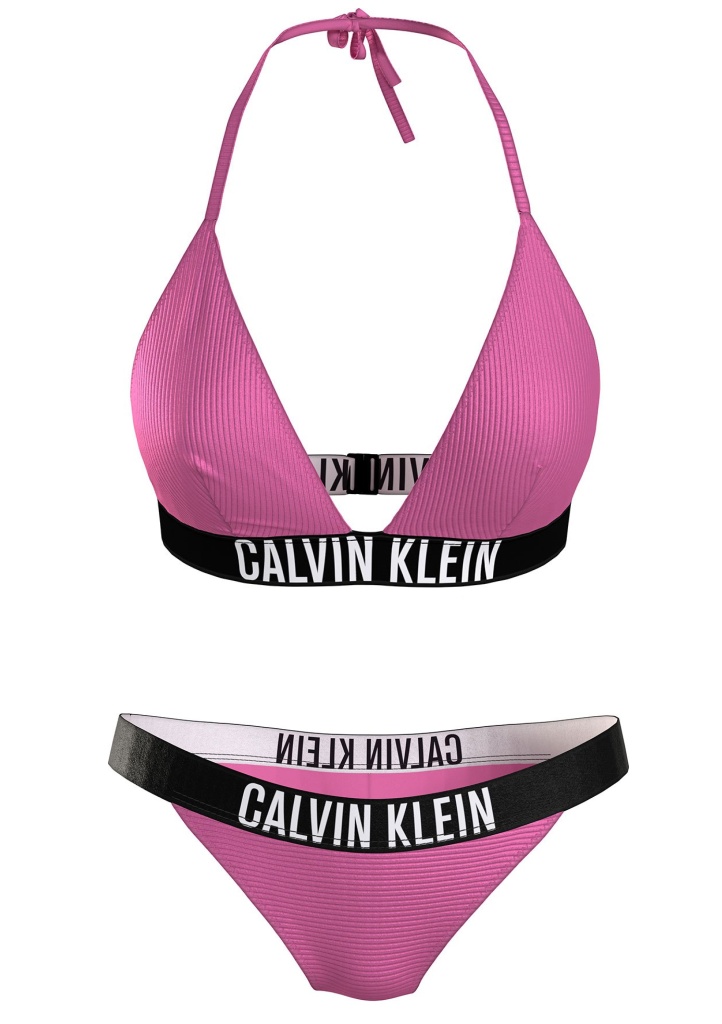 Dámské plavky Calvin Klein KW0KW02387 + KW0KW02392 L RůžováP