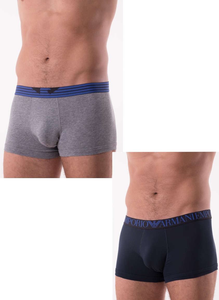 Pánské boxerky Emporio Armani 111210 8A723 2PACK M+Š M Mix