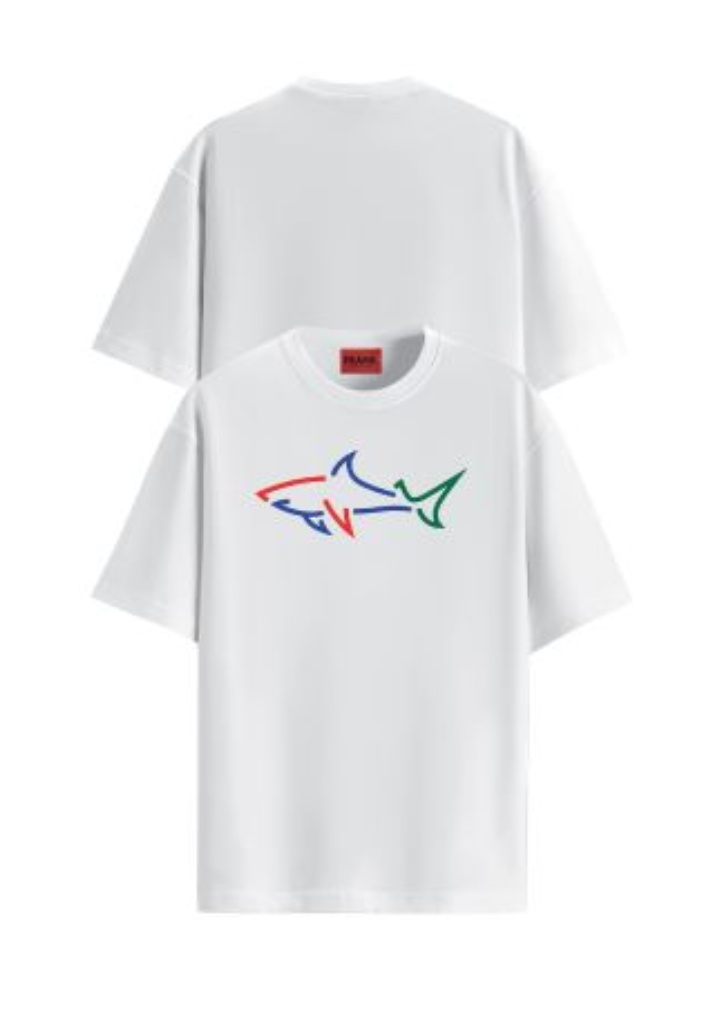 Pánské tričko John Frank JFTAND46 L Bílá