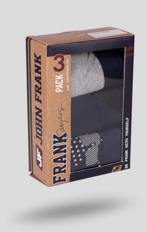 Pánské boxerky John Frank JF3BCA07 3PACK