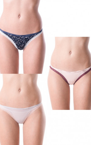 Dámská tanga Calvin Klein QD3592E 3PACK