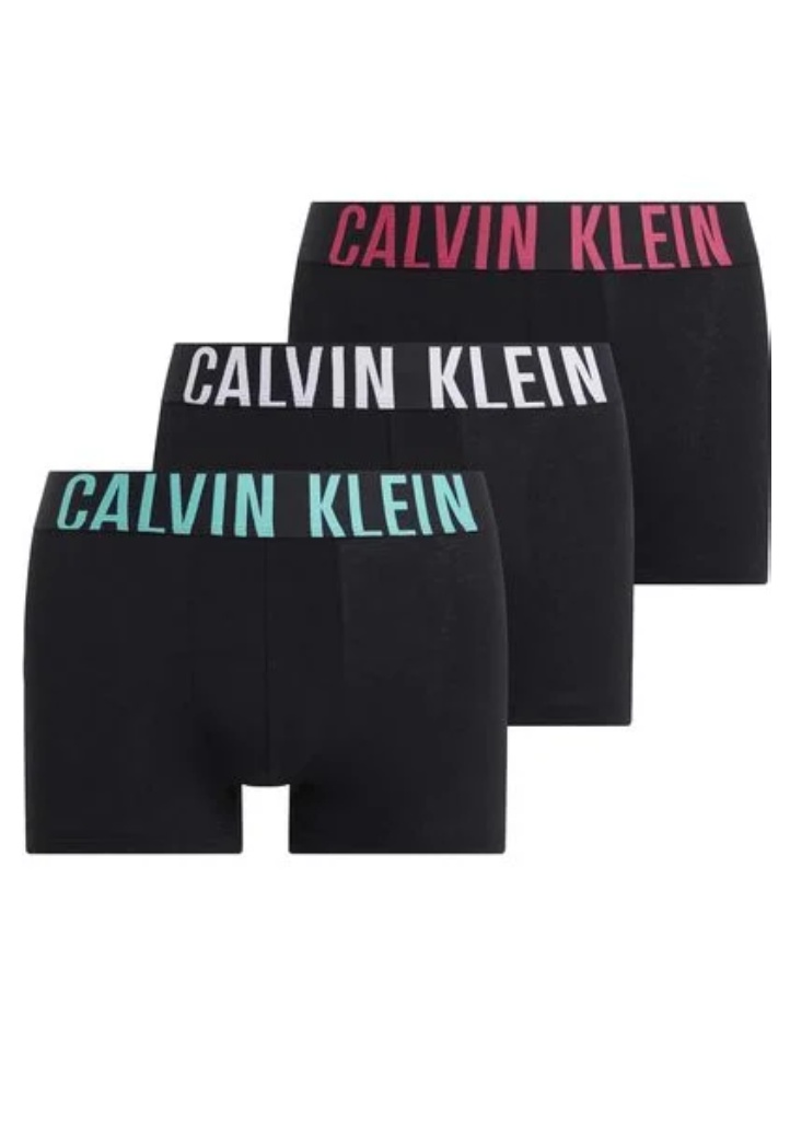 Pánské boxerky Calvin Klein NB3608 3pack S Černá