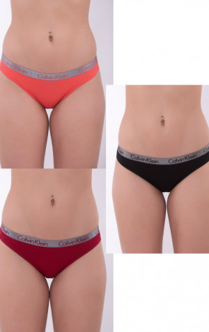 Dámské kalhotky Calvin Klein QD3589 3PACK