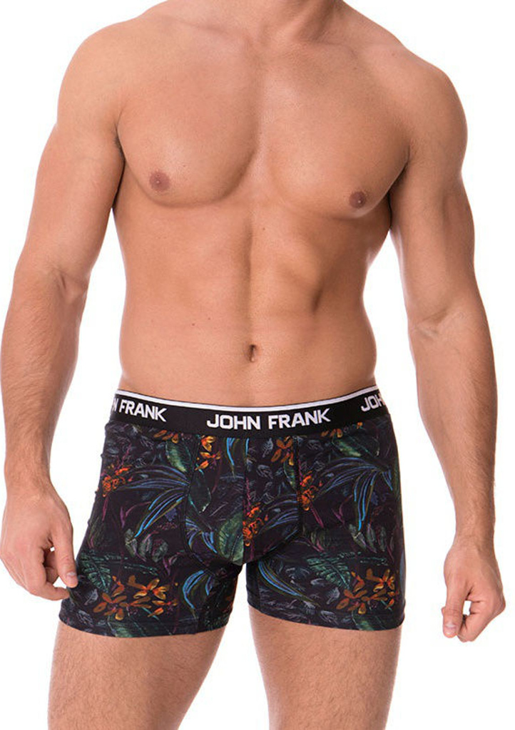 Pánské boxerky John Frank JFBD237 M Černá