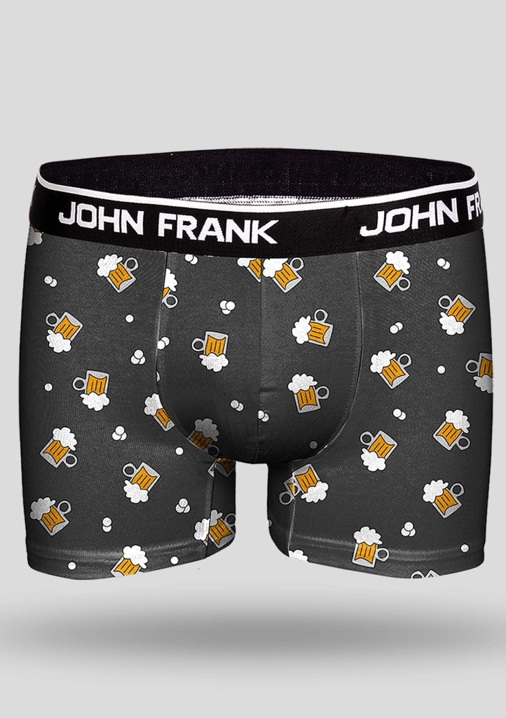 Pánské boxerky John Frank JFBD245 S Černá