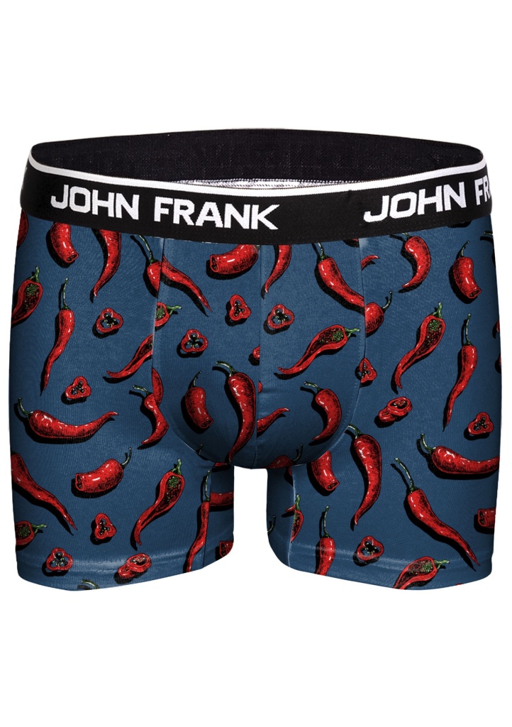 Pánské boxerky John Frank JFBD246 L Modrá