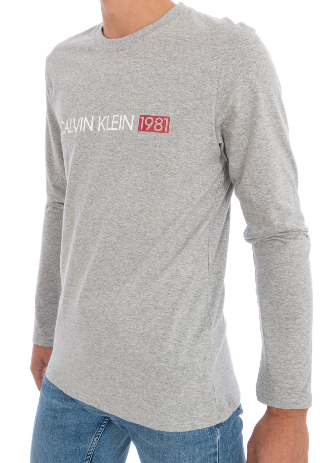 Levně Pánské tričko Calvin Klein NM1705 S Šedá