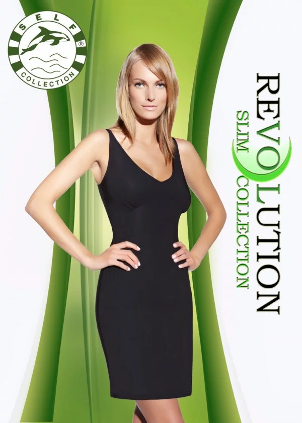 Zeštíhlující šaty F020 - Self