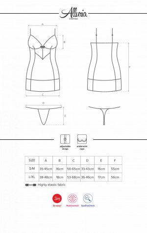 Košilka Alluria chemise - Obsessive