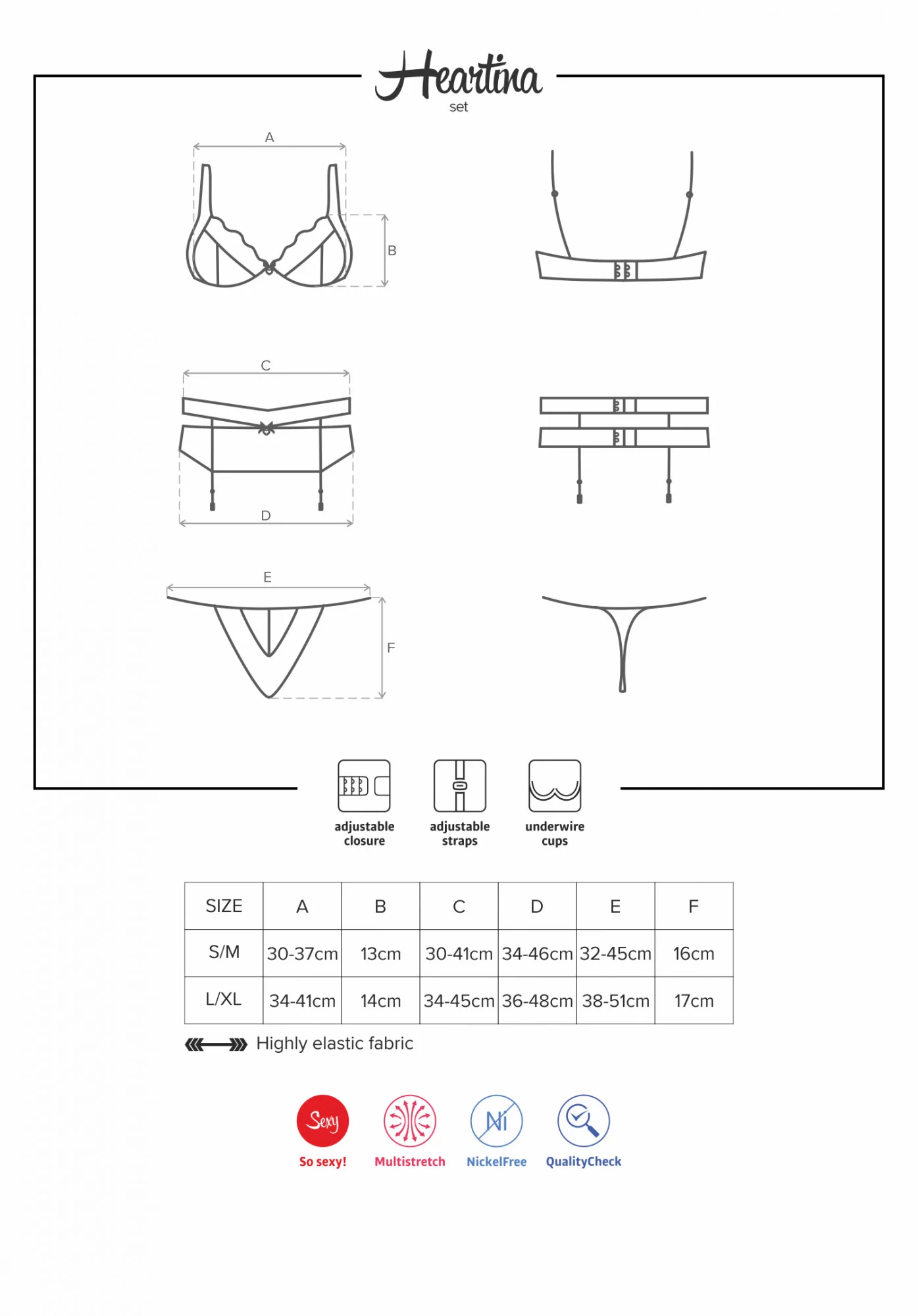 Set Heartina set - Obsessive