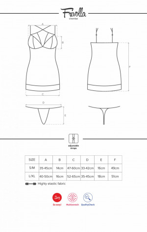 Košilka Frivolla chemise - Obsessive