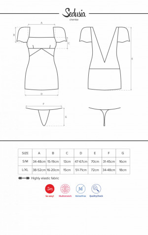 Košilka Sedusia chemise - Obsessive