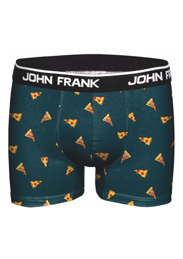 Pánské boxerky John Frank JFBD299 M Tm. modrá