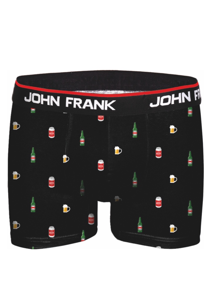 Pánské boxerky John Frank JFBD304 M Černá