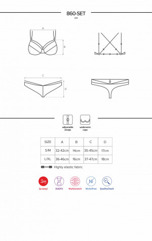 Jedinečný set 860 - SET black - Obsessive