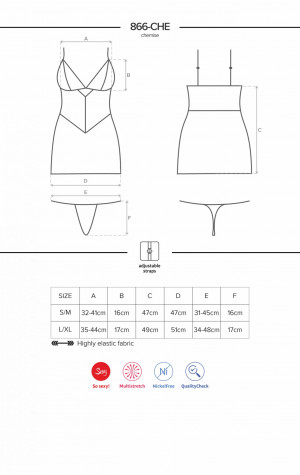 Svůdná košilka 866 - CHE - Obsessive