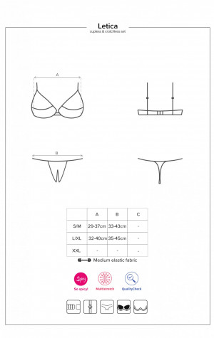 Žhavý set Letica cupless set - Obsessive